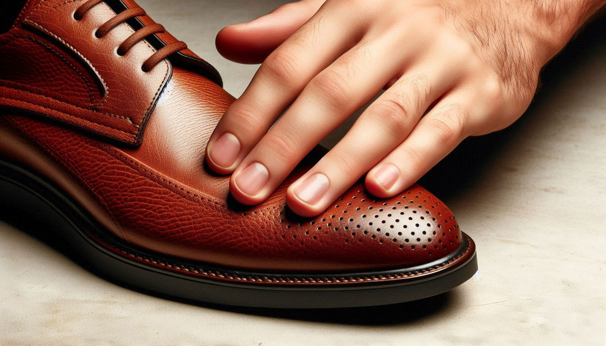 визначити шкіряне взуття identify leather shoes определить кожаную обувь