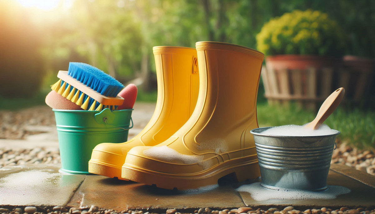 Догляд за гумовим взуттям Уход за резиновой обувью Caring for rubber shoes