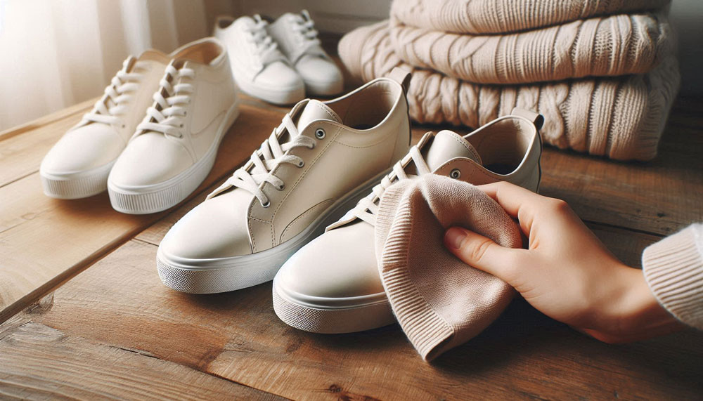 Як прибрати чорні смуги зі світлого взуття?